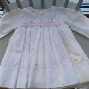 Mint condition Sarah Louise white smocked dress